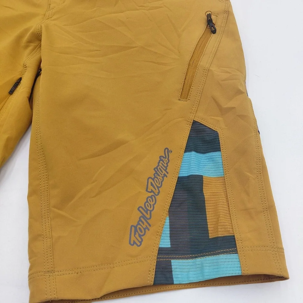 Troy Lee Designs Ruckus Shorts 36 Cyclist Lined Mountain Biking Riding Yellow